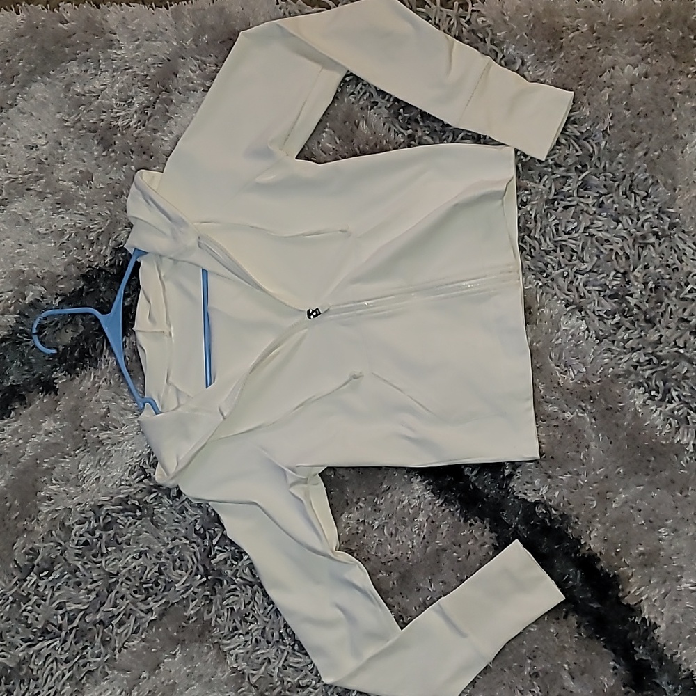 NEW White Fabletics Athletic Hoodie
